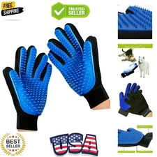 Gentle Grooming Mitt for Pets – 2-Pack with Soft Silicone Tips & Adjustable Fit