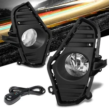 Clear Lens Reflector Bezel Cover Fog Light Kit For 19+RAV4 LE SE XLE XSE Limited