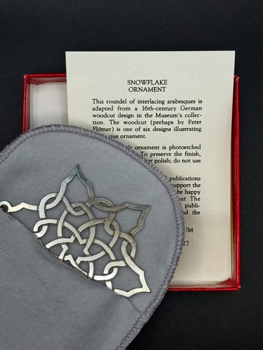 The Met Snowflake Sterling Silver Annual MMA Ornaments 1973-1995 - Picture 99 of 120