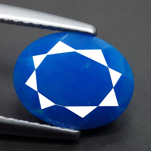 1.77 Ct Hilarious Oval Facetted (10 x 8 mm) 100% Natural Fire Blue Opal Gemstone - Picture 2 of 7