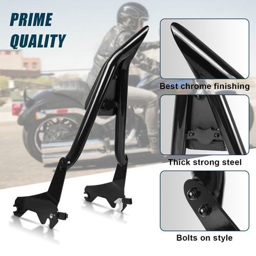 Fits For Harley Low Rider S 18-24 Detachable Passenger Sissy Bar Backrest w/ Pad - Foto 2 di 8