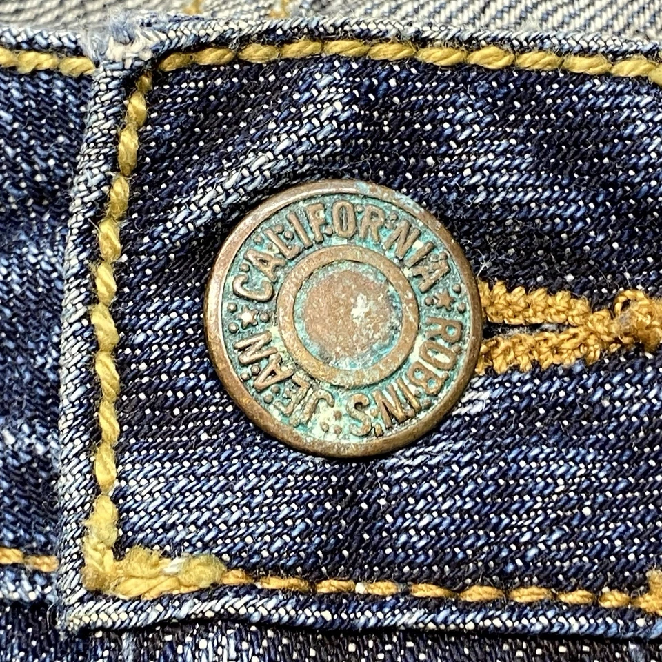 Jeans de mezclilla con ribete Robin’s Jean hechos en EE. UU. 42x36 desgastados Foto 3 de 4