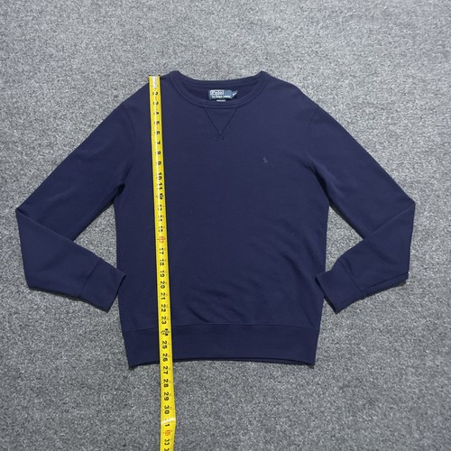 Polo Ralph Lauren Sweat Homme Petit Bleu Marine Coton Poney Preppy Rugby - Photo 7/14