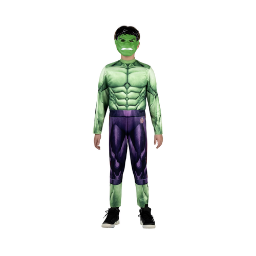 Marvel 2 Stück Hulk Muskel Cosplay Halloween Kostüm, Jugend Jungen Größe S 6/7