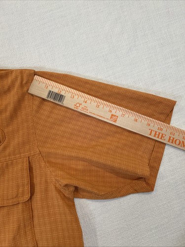 Cabela's GuideWear Shirt Short Sleeve Vented Fishing Outdoor Orange Men's Large - Picture 6 of 15