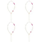  4 szt. Komórka Pasek na ramię Smycz na telefon komórkowy Przyczepa telefoniczna Koraliki Pasek telefoniczny