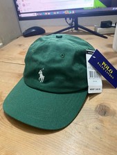 New Polo Ralph Lauren Baseball Cap Green Classic AND white PONY