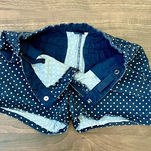 Gap Kids Navy Polkadot Shorts With Pockets & Adjustable Waist Girl’s Size 14 Reg - Picture 3 of 10