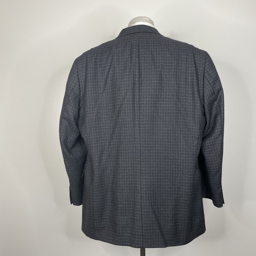 Murano Italy Made Sport Coat Mens 48R Gray Check Soft Worsted Wool Cashmere - Picture 7 of 10