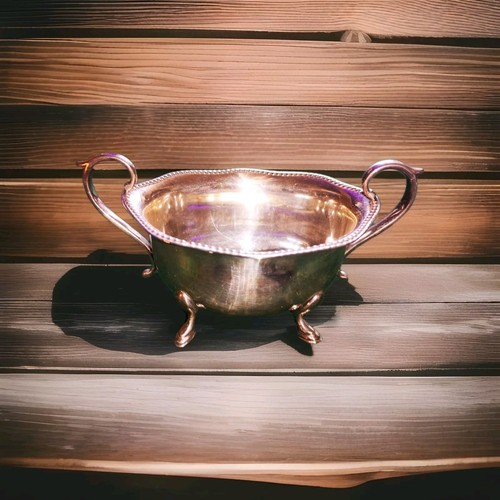 Beautiful Antique Silver Plated Sugar Bowl & Cream Milk Jug Hallmarked JD & Sons - Picture 9 of 13