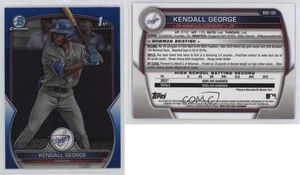 2023 Bowman Draft Chrome Blue Refractor /150 Kendall George #BDC-190