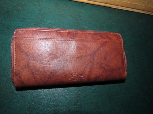 BUXTON HEIRESS GENUINE LEATHER VINTAGE WALLET CHECK BOOK SIZE - Picture 5 of 6