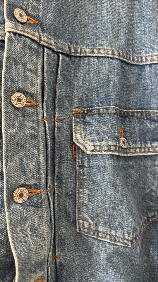 Chaqueta de Camionero Levi’s Orange Tab Tipo II 2 Denim RARA Hecha en Japón Mediana Foto 2 de 4