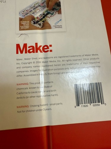 Make: Electronics Components Pack 1 Kit 2016 for Charles Platt STEM Book 2nd Ed - Picture 9 of 10