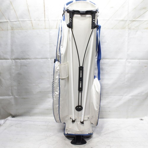 Nike Air Sport Stand Golf Bag Blue White 8 Way No Rain Cover - Picture 14 of 15