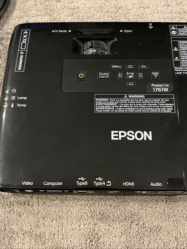 Epson PowerLite 1761W H478A WXGA 2600 lm kabellose tragbare Projektorleinwand - Bild 4 von 7