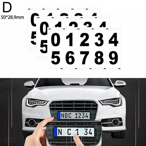3PCS/Nano Film Car License Plate Sticker  Reflective Waterproof License Plate - Picture 25 of 30