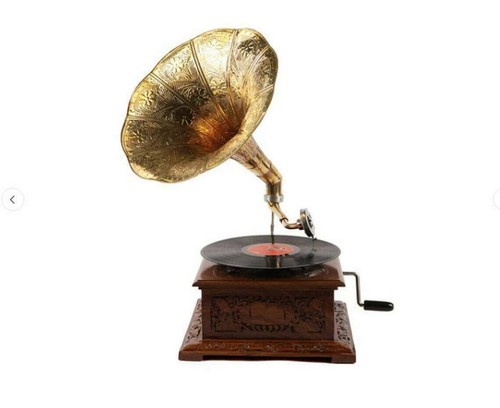 Nostalgic Gramophone - Phonograph New Working - Record Player Glamour Style - Picture 2 of 5