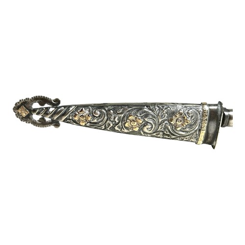 Vintage La Movediza Silber & Gold Gaucho Messer & Scheide - Bild 6 von 22