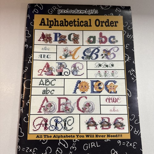 Artes de ocio de colección orden alfabético punto de cruz las niñas de buen carácter - Imagen 1 de 6