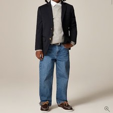 Crewcuts Boys' Ludlow two-button blazer in navy wool blend 7