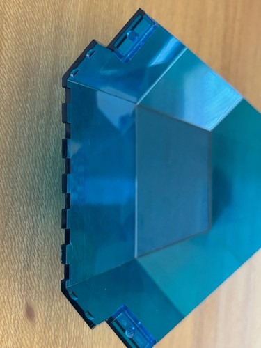 LEGO Panel: 2409 10x10x12 Quarter Dome Trans Dark Blue - Picture 4 of 5