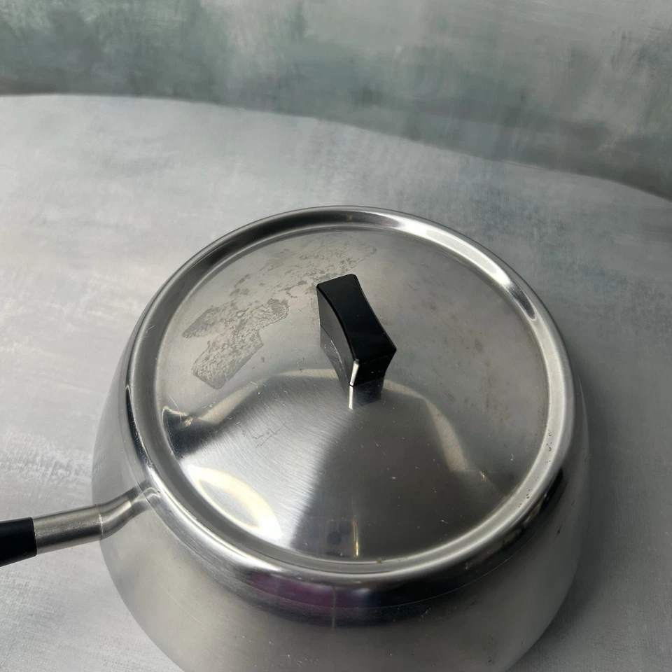 复古 WMF Cromargan 71 不锈钢火锅炖锅 带盖 MCM — 第 3/4 张图片