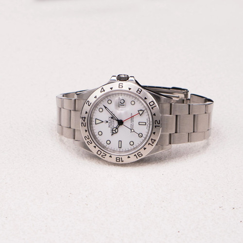 Montre homme Rolex Explorer II 16570 gravée Rehaut boîte papiers - Photo 4/6