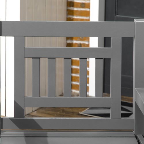 Outsunny 6pc Patio Dining Set Natural Wood Table, Chair, and Loveseat - Picture 8 of 11