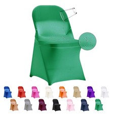 36 PCS Waterproof Stretch Spandex Folding Chair Covers, Dining Room Chair Sli...