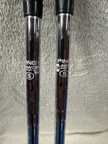 Ping G10 8 & 9 Irons Black Dot Factory AWT Steel Stiff Flex Left Handed - Picture 10 of 12
