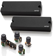 EMG 45DC Active Dual Coil 6-String Bass Pickup Set & BQC Tone Control System
