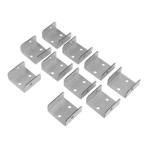 Galvanized Clips for Fence Panels 10 Pack Compatible with Timber Posts - Picture 15 of 51