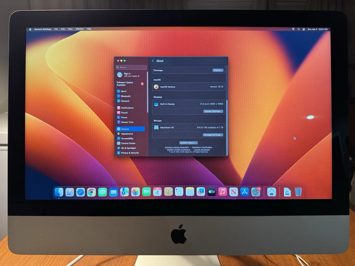 Apple iMac Intel Core i5 7th Gen. 2017 Release Year Apple Desktops
