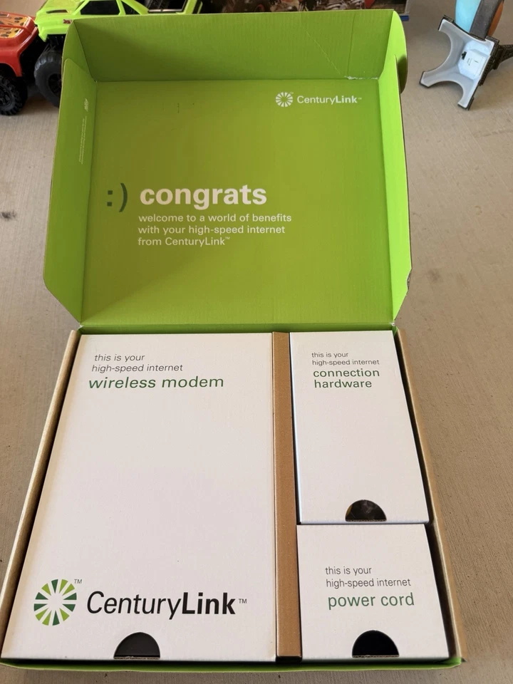 CenturyLink Wireless Modem Kit – High-Speed Internet Modem w/ Cables (New) - Image 2 of 4