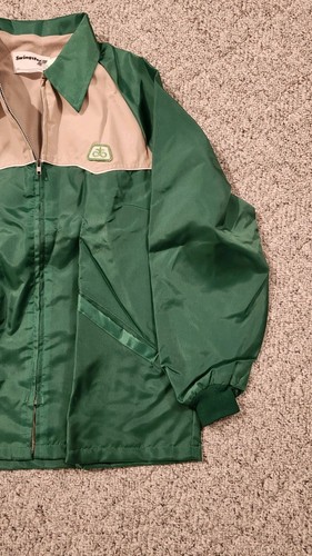 Vintage Pioneer Seed Lined Wind Breaker Mens L Green Kaki - Picture 4 of 8