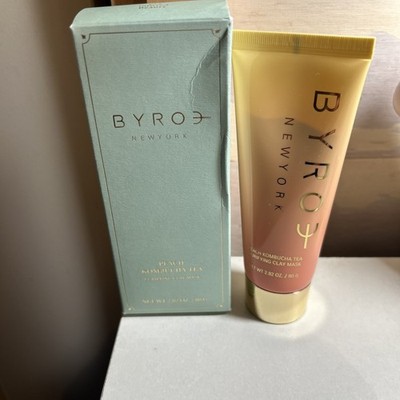 BYROE New York Peach Kombucha Tea Purifying Clay Mask   2.82oz / 80g New in Box