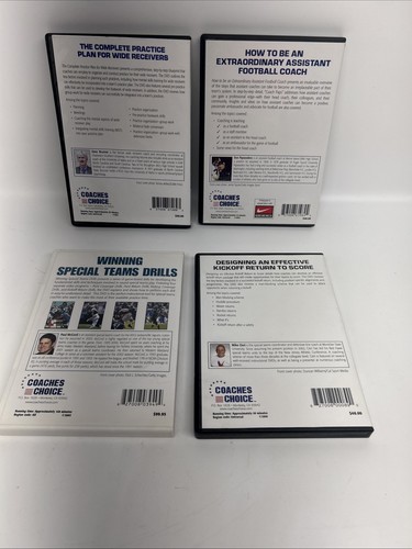Coach’s Choice DVD Football Training And Coaching (Lot Of 4) - Picture 6 of 13