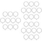  30 Stcs Duschvorhang Hängende Kreise Edelstahl Römische Ringe Badezimmer