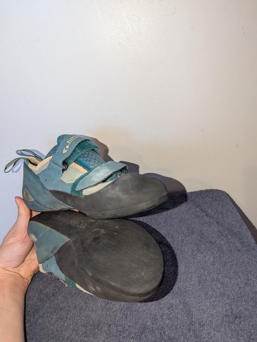 Evolv Elektra Rock Climbing Shoes Womens Size 10 Jade SeaPine Suede - Picture 9 of 12