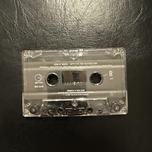 Guns N' Roses Appetite for Destruction Cassette Tape 1987 PLAY TESTED VG+ - Picture 8 of 9