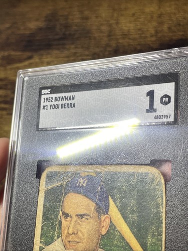 1952 Bowman Baseball Yogi Berra SGC 1 - New York Yankees - Bild 8 von 17