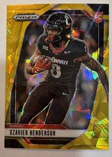 2025 Panini Prizm Draft Picks - Xzavier Henderson #15 Gold Ice Prizm (RC)