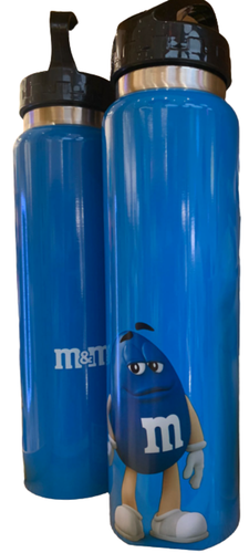 M&M's World Blue Characters Flip Lid Bottle 25oz New with Tag - Picture 3 of 3