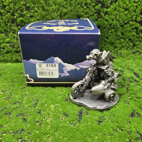 Myth & Magic Go Faster Dad Tudor Mint Motor Bike Figur No 3163 Boxed U2B5 - Bild 3 von 13