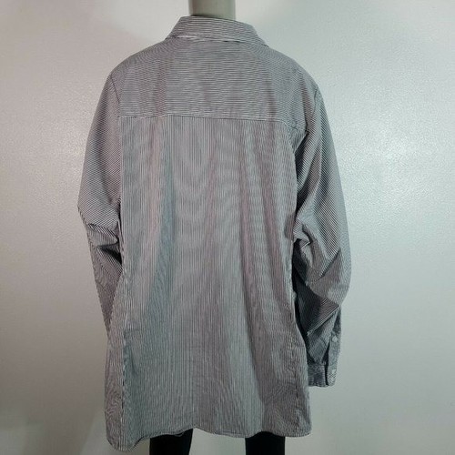 Torrid Stripe Poplin Button Up Shirt Plus Size 6X Stretch Collared Cotton - Picture 4 of 6