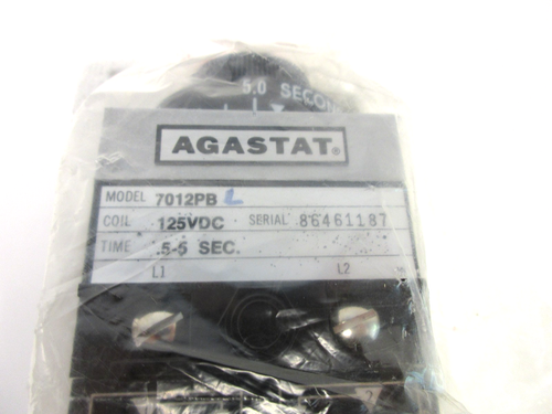 Relé de distribución Agastat 7012PBL. Bobina 125VDC Tiempo: 0,5-5 segundos. Caja abierta - Imagen 8 de 10