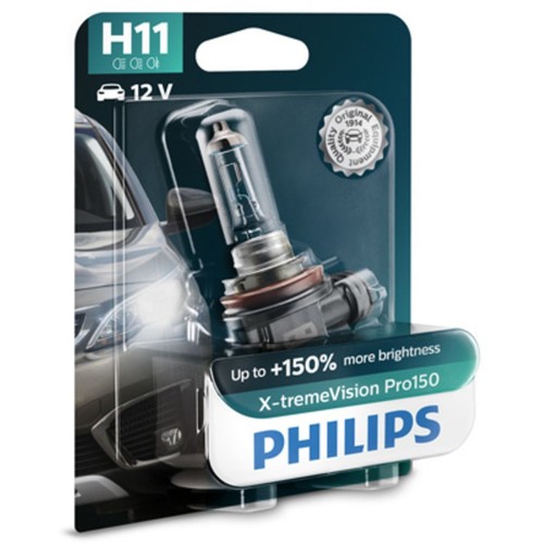 Glühlampe Halogen PHILIPS H11 X-tremeVision Pro150 12V, 55W, 1 Stück [B] - Bild 1 von 3