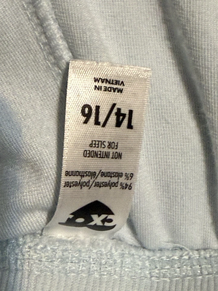 Conjunto de sudadera y jogger de terciopelo con logotipo con cordones verde azulado Justice Girls 14/16 Foto 2 de 3