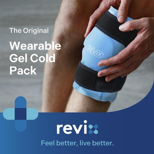 REVIX Ice Pocket Knee Reusable Ultra Cold Gel Compress with - Picture 23 of 24